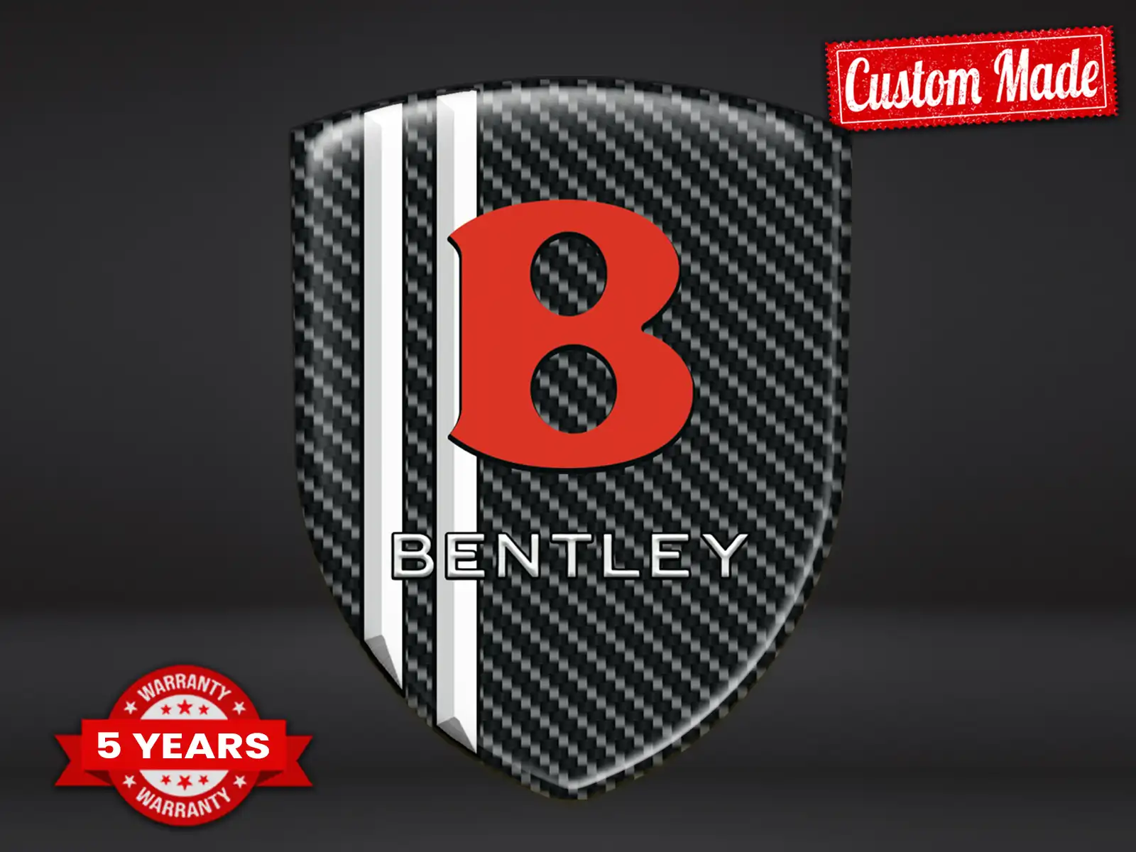 Bentley Gedruckte Logosticker Edition Premium Anpassbar